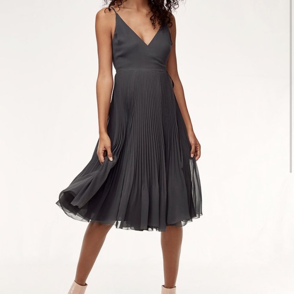 Aritzia Dresses & Skirts - Aritzia Wilfred Black Beaune dress M NWOT